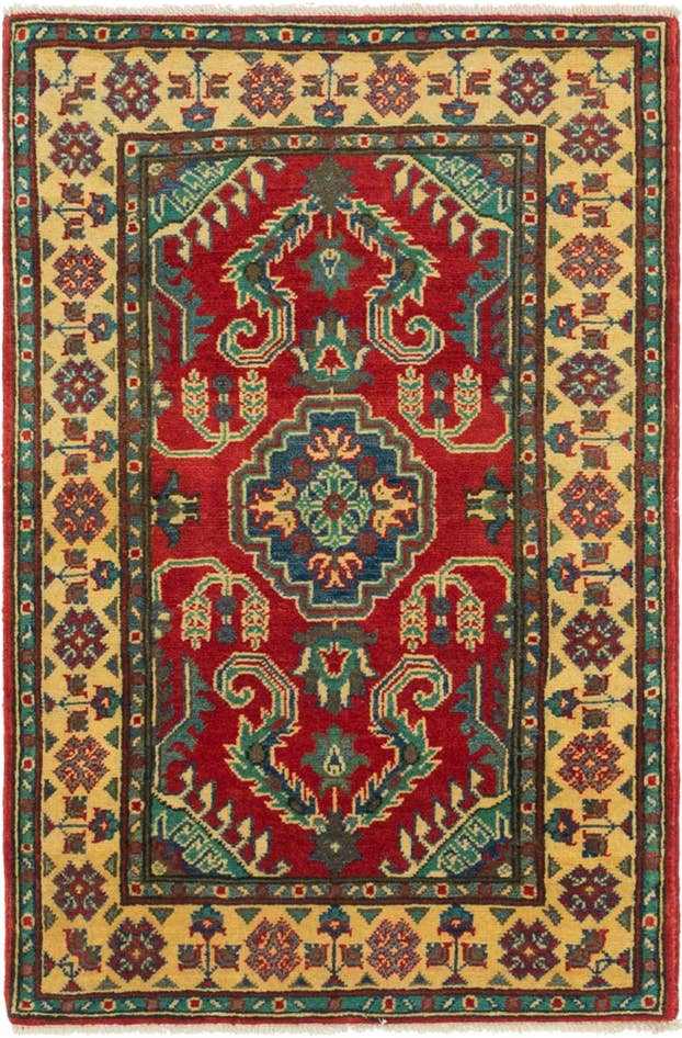 Detail image of 2' 8 x 4' 1 Hand Knotted Kazak Rug