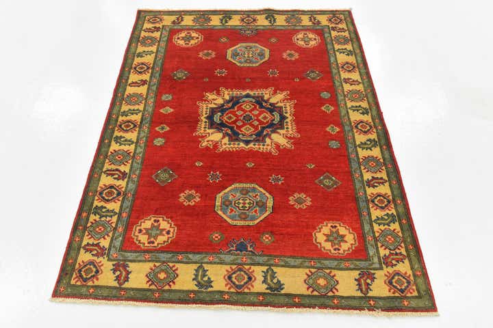 3' 10 x 5' 3 Hand Knotted Kazak Rug