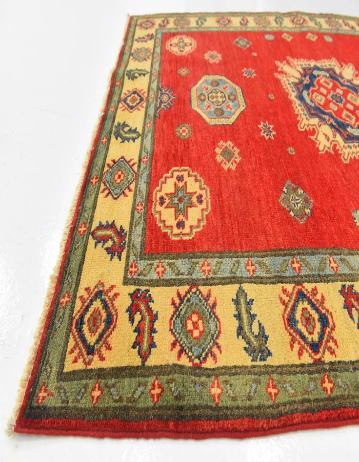 Detail image of 3' 10 x 5' 3  Hand Knotted Kazak Rug