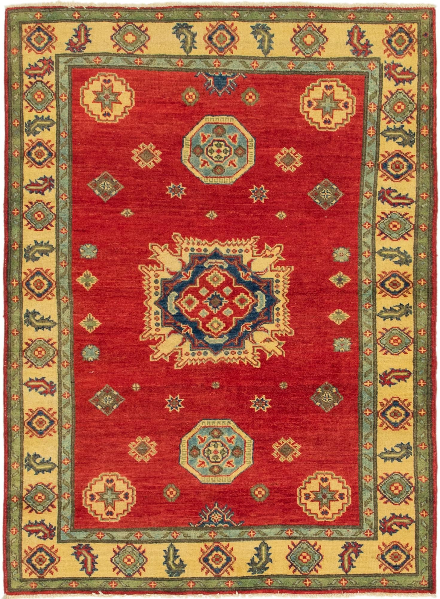 3' 10 x 5' 3 Hand Knotted Kazak Rug