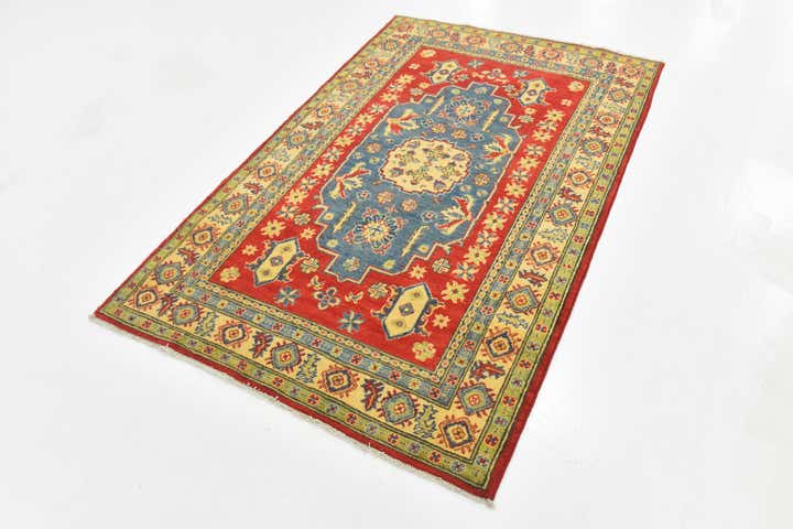 4' 1 x 6' 4 Hand Knotted Kazak Rug