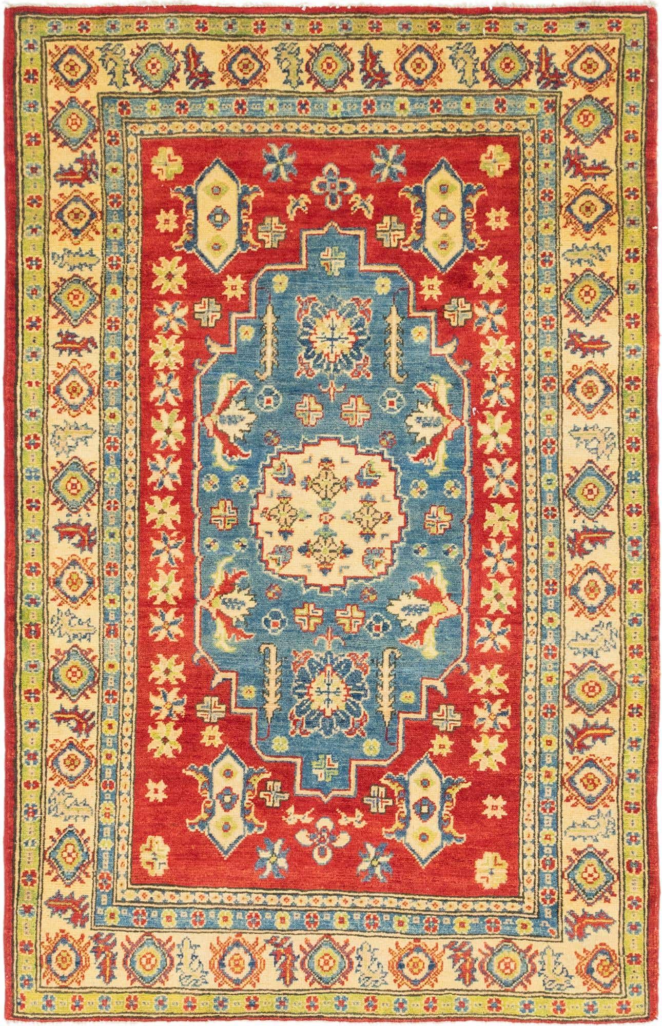 4' 1 x 6' 4 Hand Knotted Kazak Rug