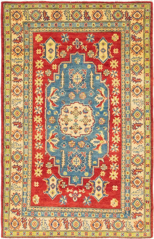 4' 1 x 6' 4 Hand Knotted Kazak Rug