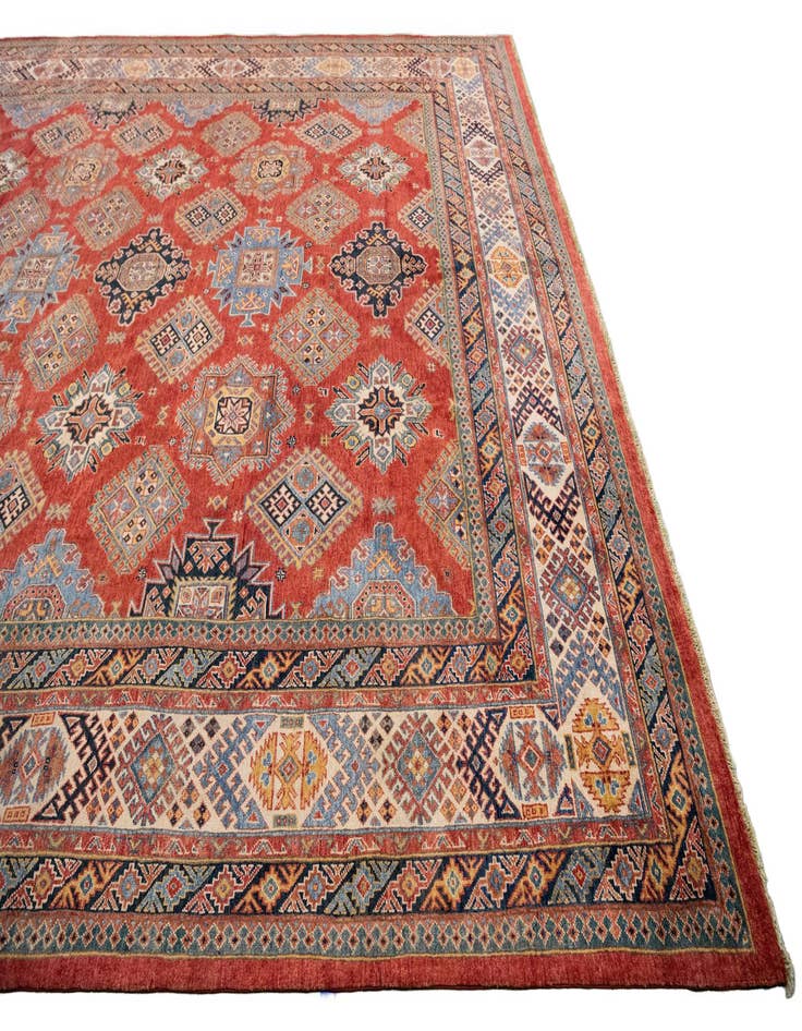 Detail image of 12' 2 x 17' 9  Hand Knotted Kazak Rug