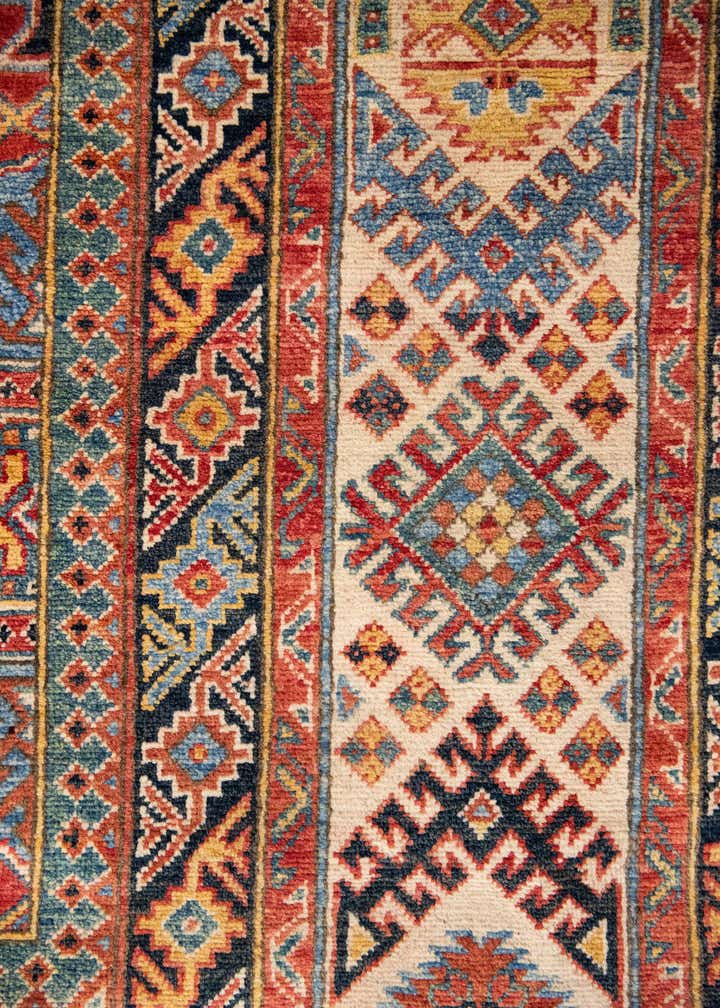 12' 2 x 17' 9 Hand Knotted Kazak Rug
