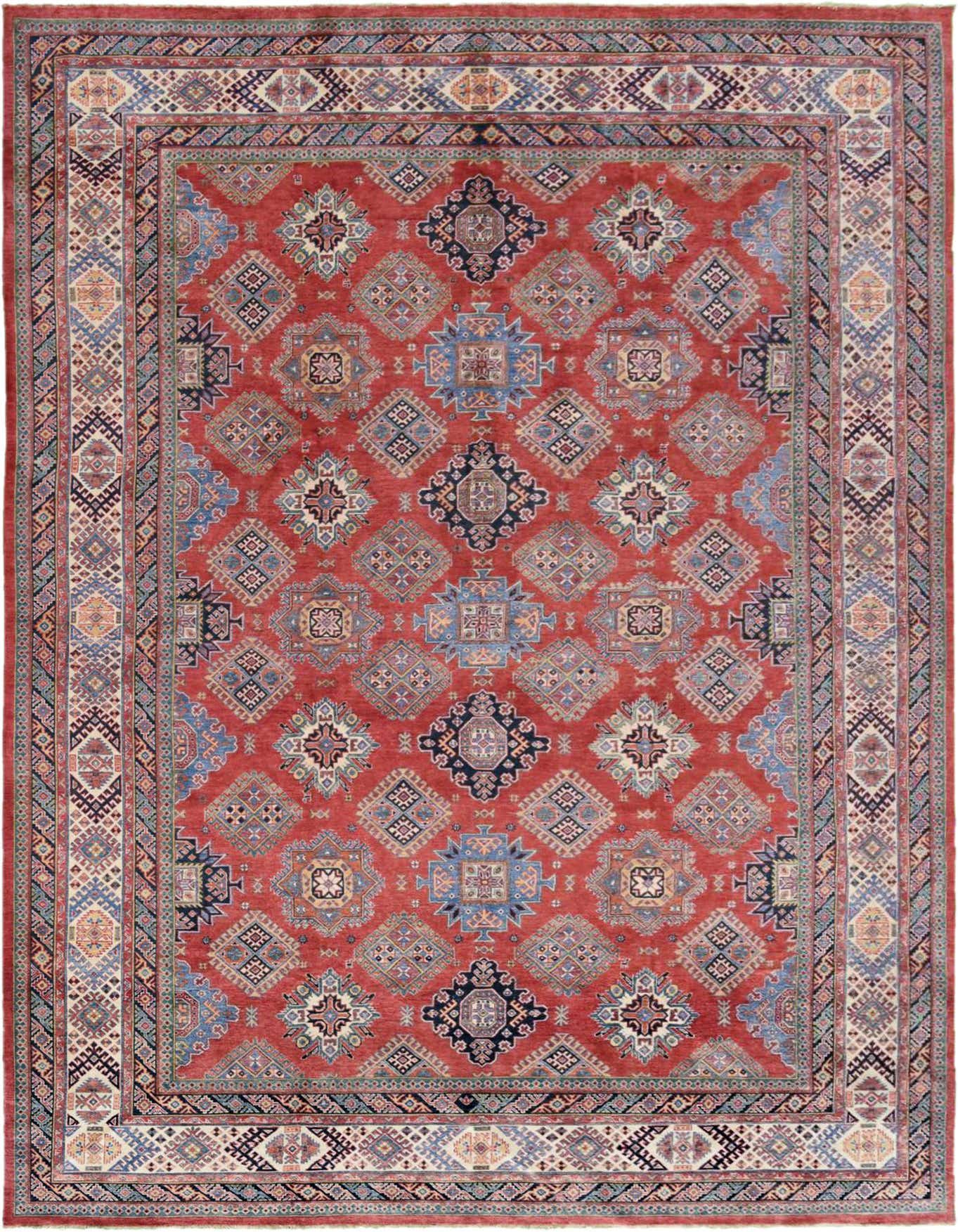 12' 2 x 17' 9 Hand Knotted Kazak Rug