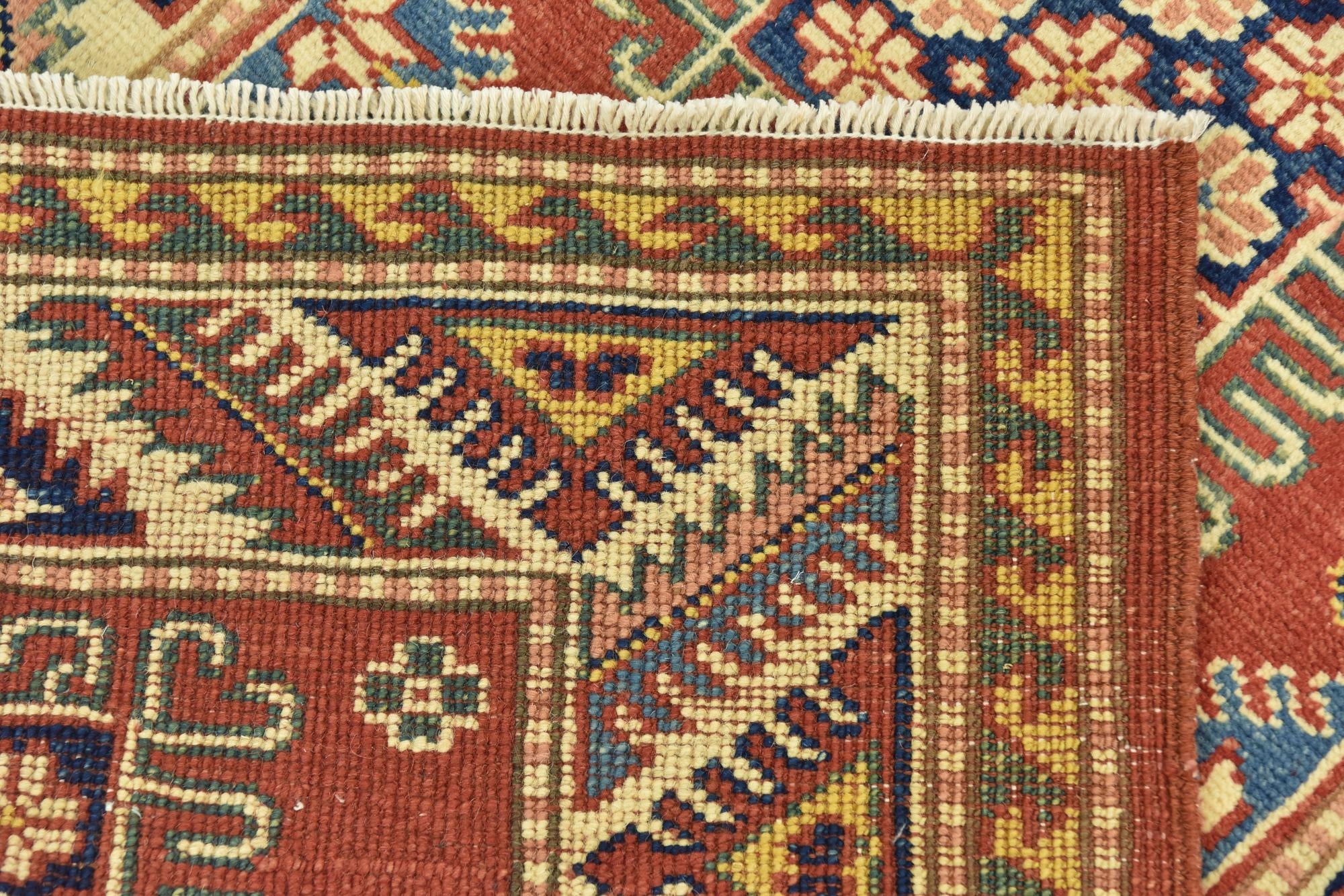 2' 9 x 4' Hand Knotted Kazak Rug