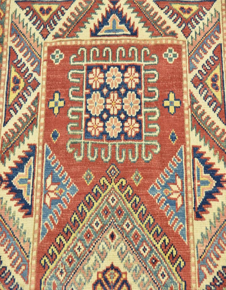 Detail image of 2' 9 x 4'  Hand Knotted Kazak Rug