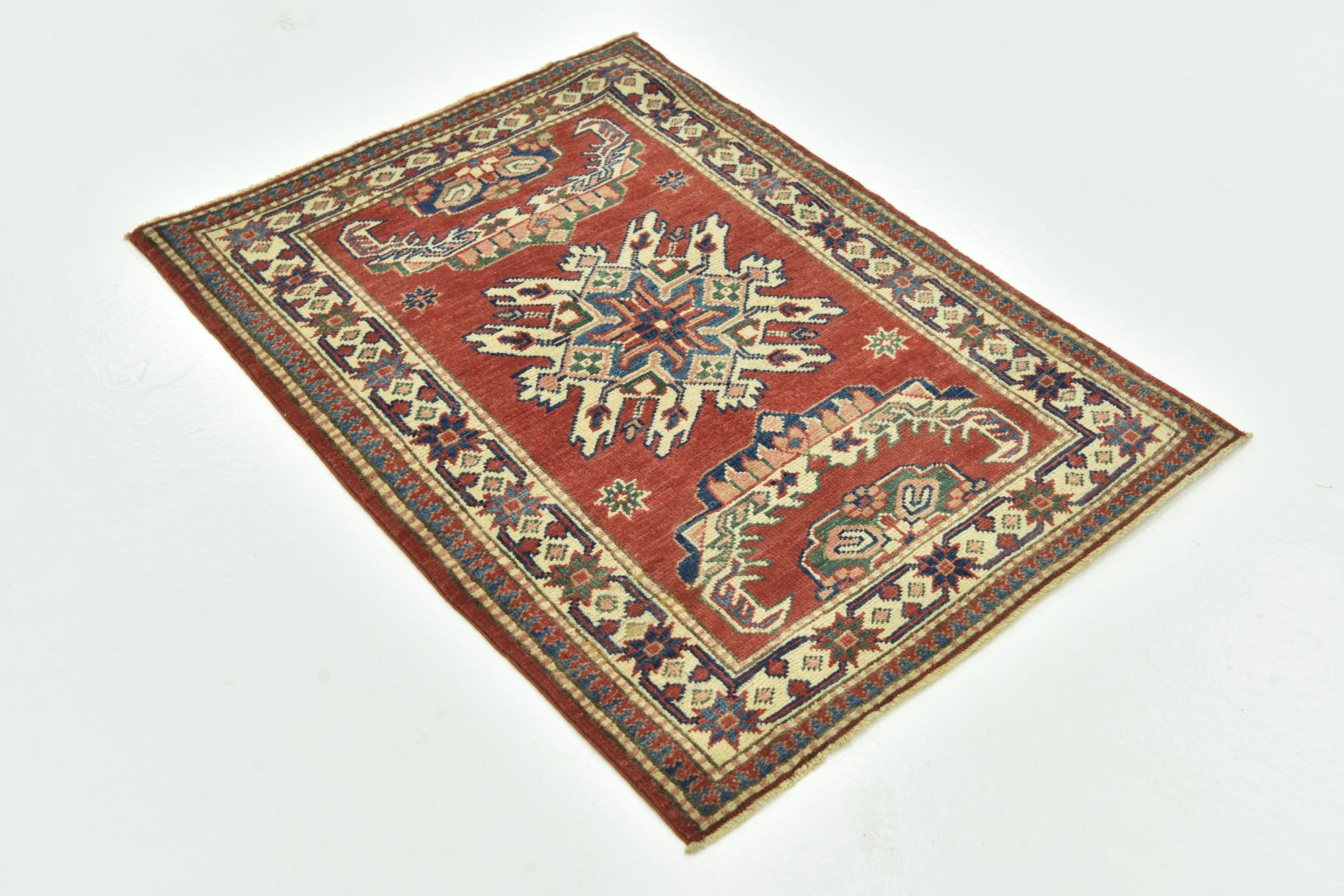2' 9 x 3' 9 Hand Knotted Kazak Rug