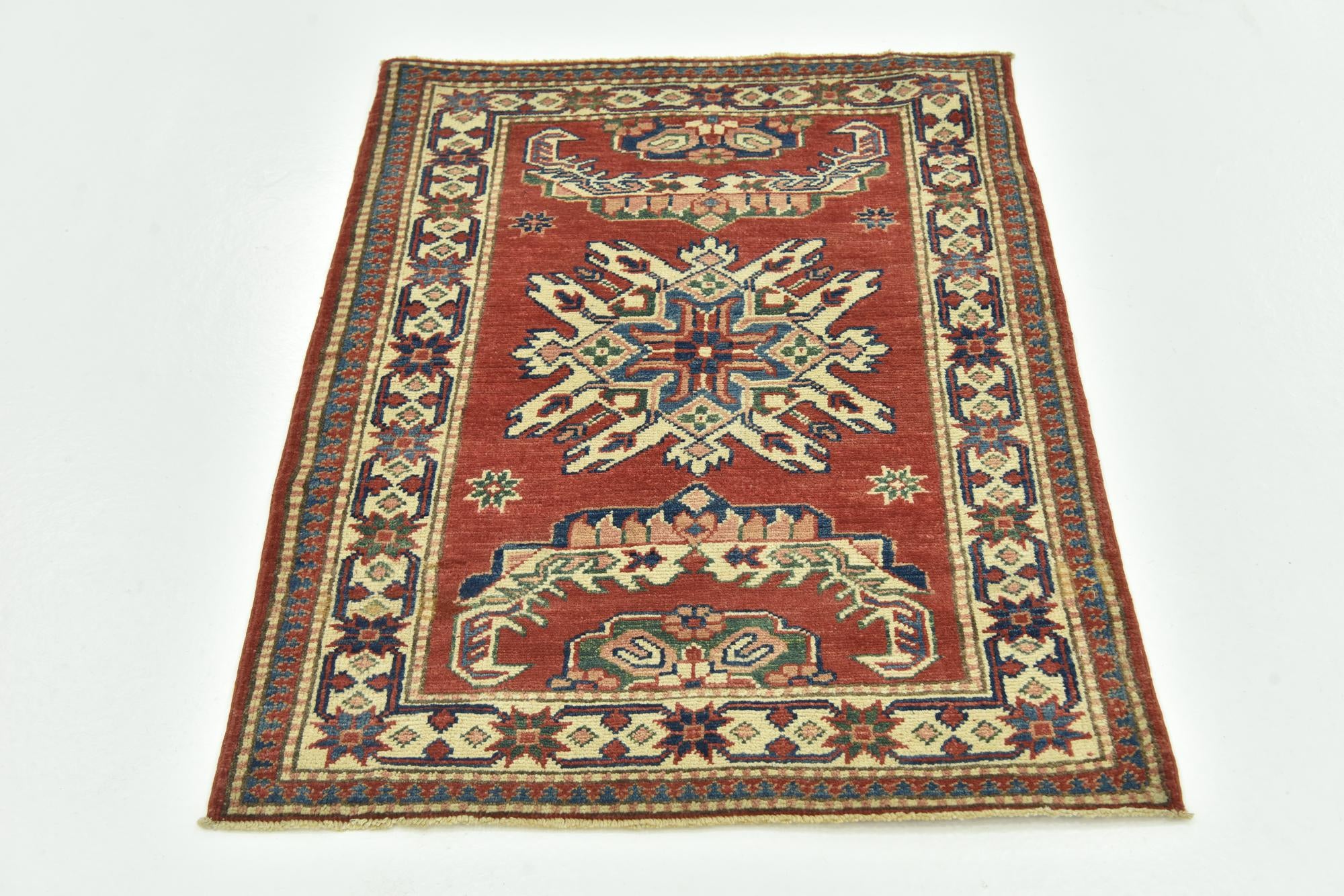 2' 9 x 3' 9 Hand Knotted Kazak Rug