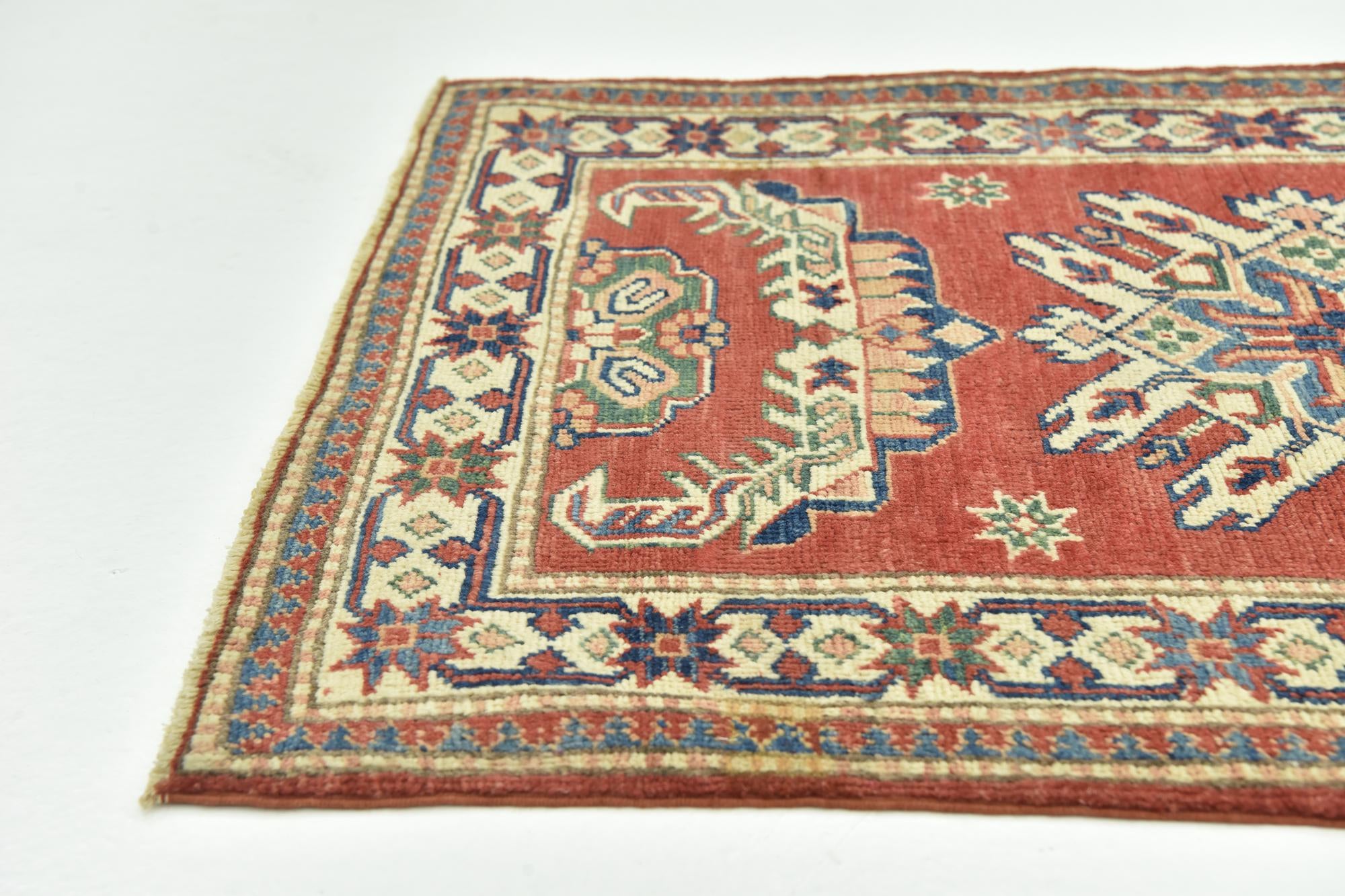 2' 9 x 3' 9 Hand Knotted Kazak Rug