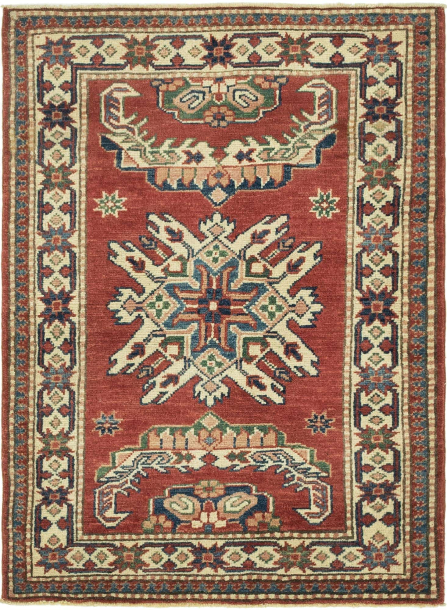 2' 9 x 3' 9 Hand Knotted Kazak Rug