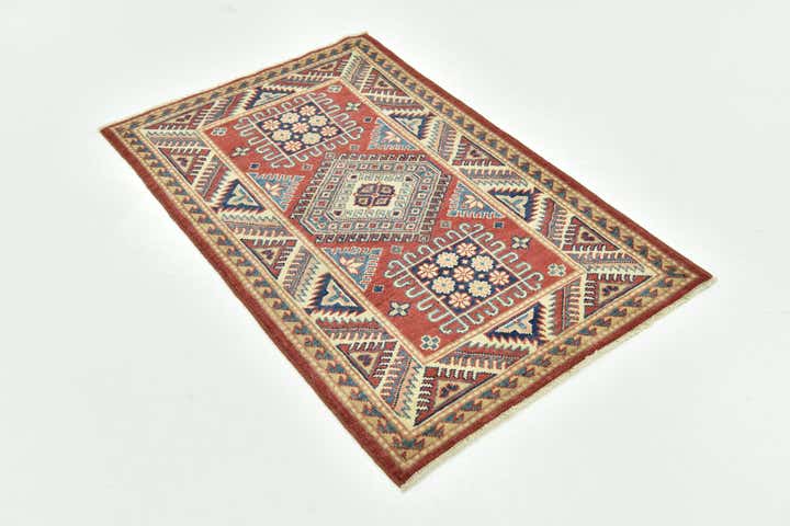 80cm x 125cm anudado a mano Kazak Alfombra