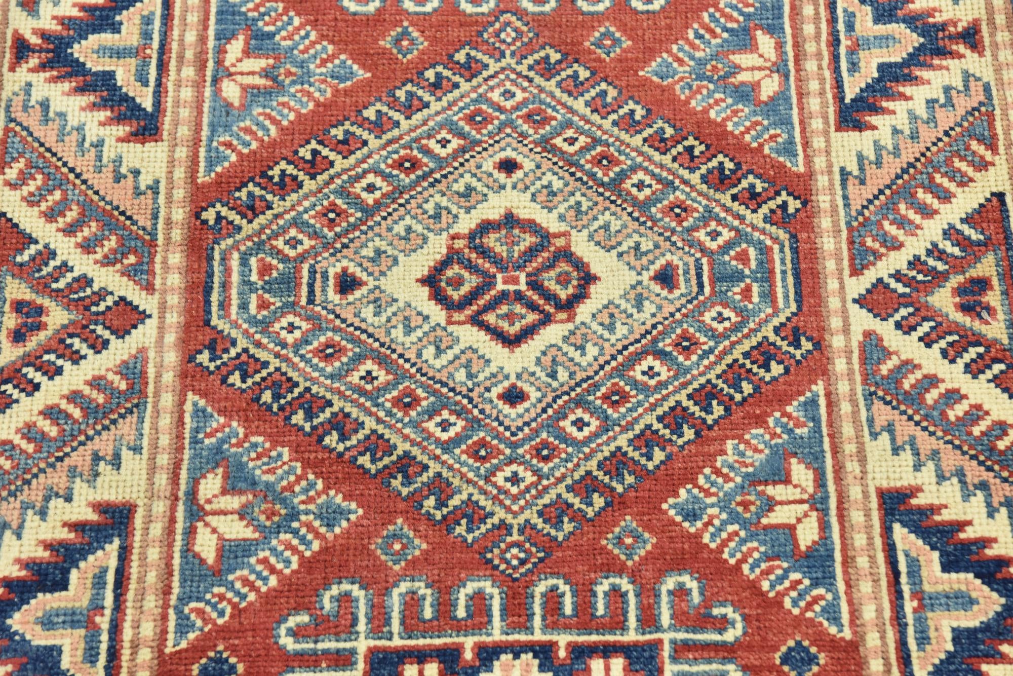 80cm x 125cm anudado a mano Kazak Alfombra