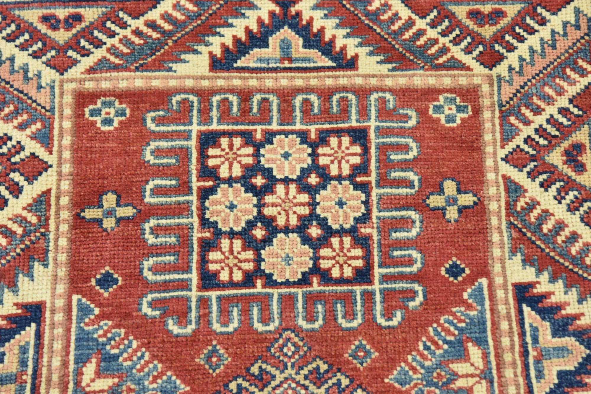 80cm x 125cm anudado a mano Kazak Alfombra