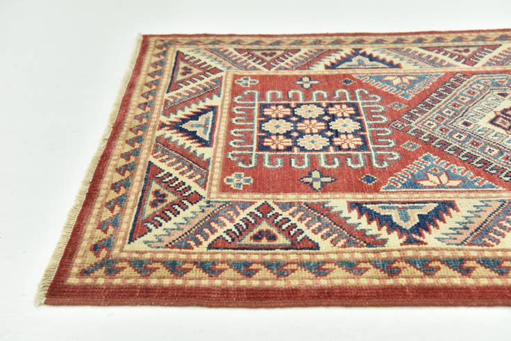 Detail image of 80cm x 125cm anudado a mano Kazak Alfombra