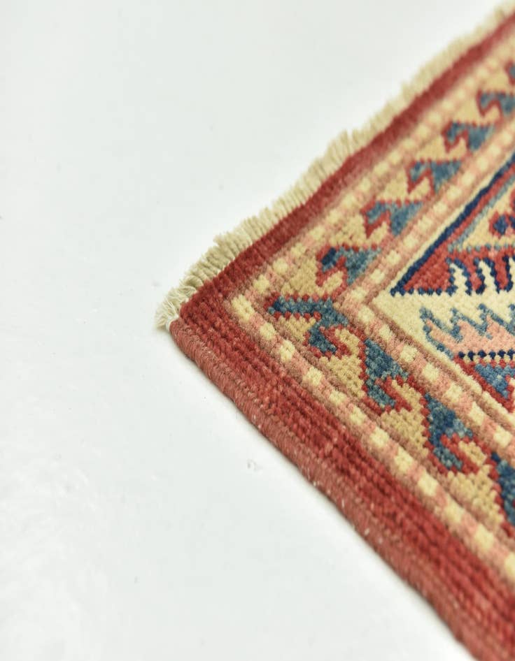 Detail image of 2' 8 x 4' 1  Hand Knotted Kazak Rug