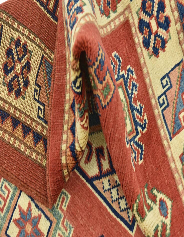 Detail image of 3' 1 x 4' 10  Hand Knotted Kazak Oriental Rug