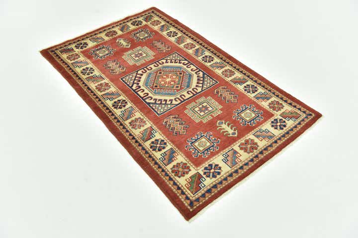 3' 1 x 4' 10 Hand Knotted Kazak Oriental Rug