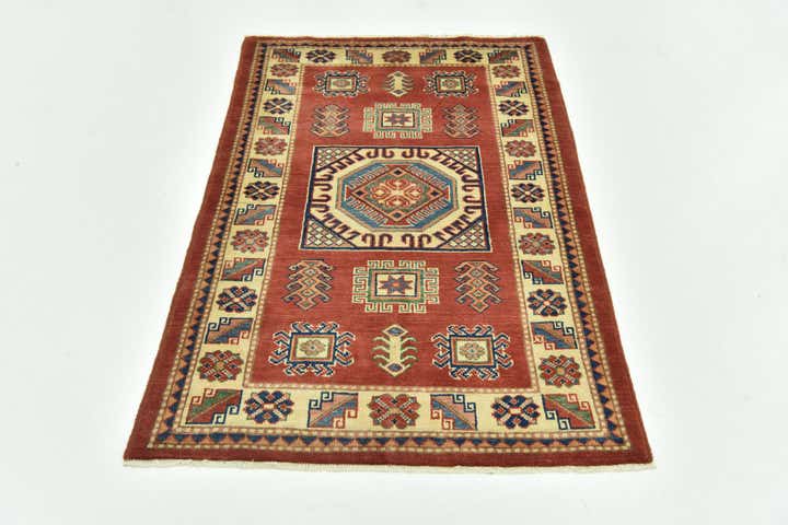 3' 1 x 4' 10 Hand Knotted Kazak Oriental Rug