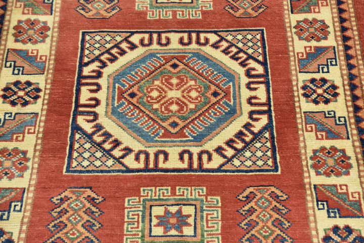 3' 1 x 4' 10 Hand Knotted Kazak Oriental Rug