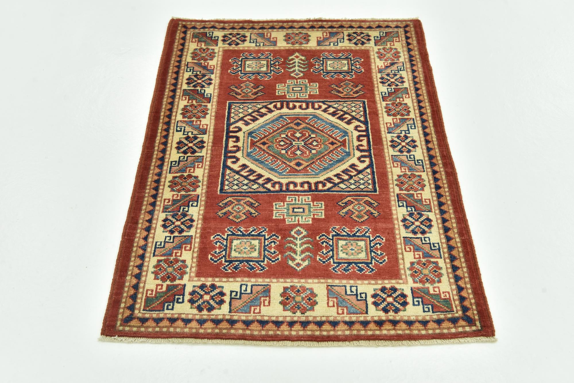 2' 9 x 3' 10 Hand Knotted Kazak Rug