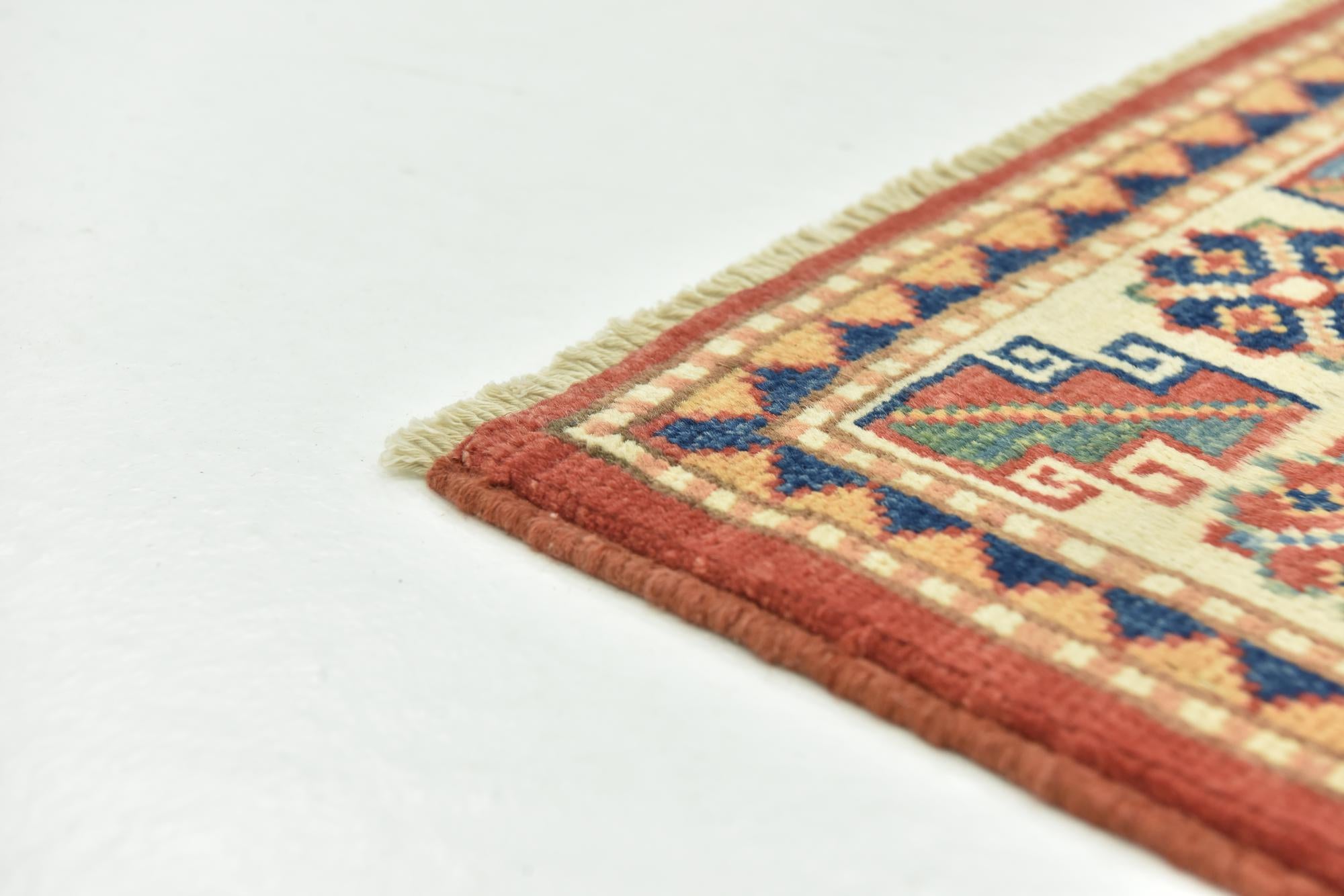 2' 9 x 3' 10 Hand Knotted Kazak Rug