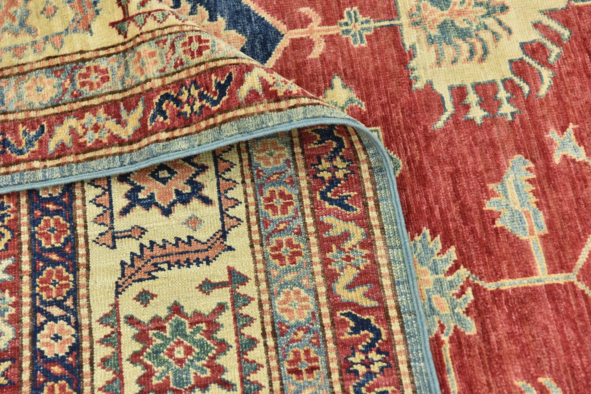 6' 6 x 9' 8 Hand Knotted Kazak Oriental Rug