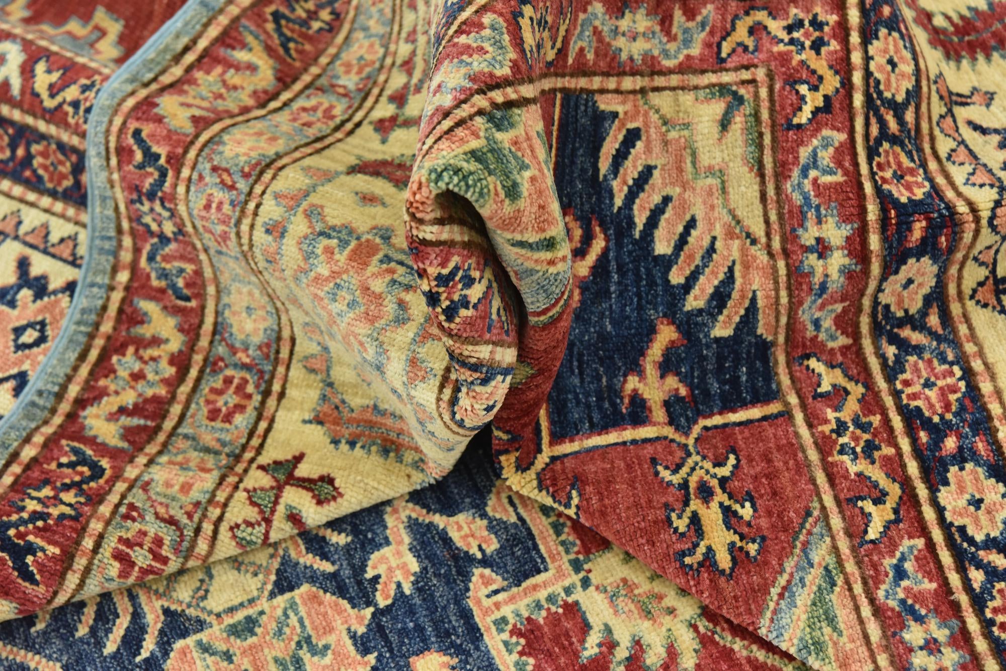 6' 6 x 9' 8 Hand Knotted Kazak Oriental Rug