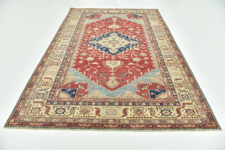 Detail image of 6' 6 x 9' 8 Hand Knotted Kazak Oriental Rug