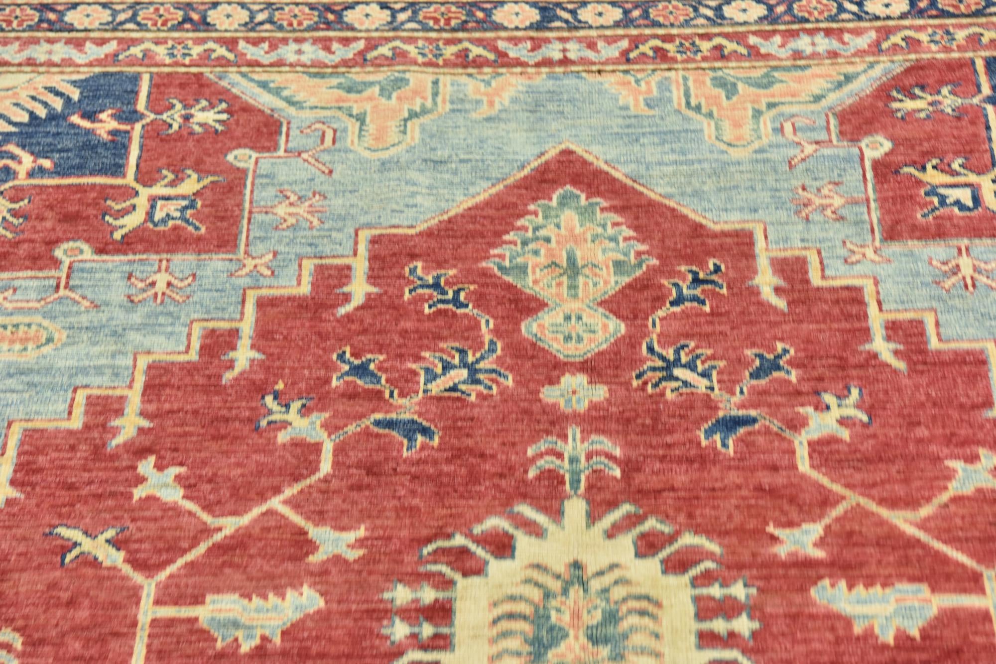 6' 6 x 9' 8 Hand Knotted Kazak Oriental Rug