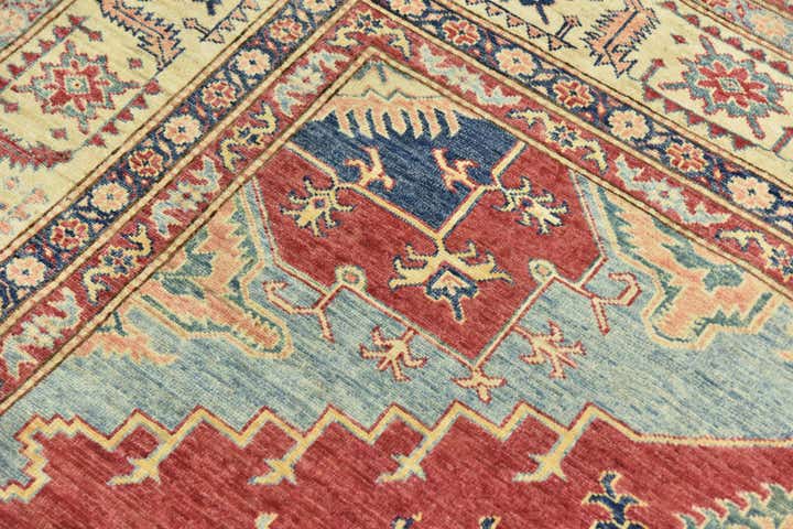 6' 6 x 9' 8 Hand Knotted Kazak Oriental Rug