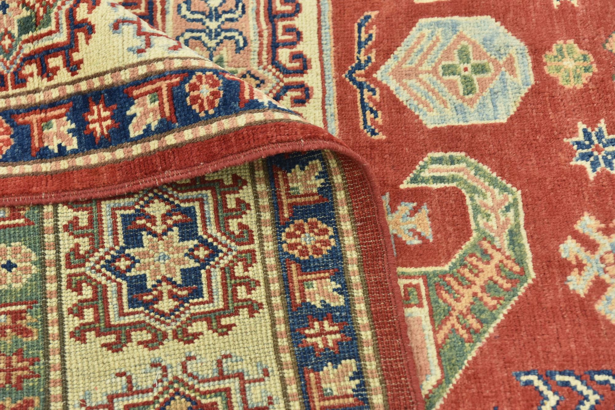 6' 3 x 8' 7 Hand Knotted Kazak Rug