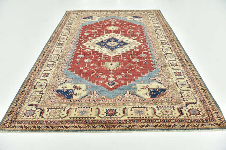 6' 7 x 9' 9 Hand Knotted Kazak Oriental Rug