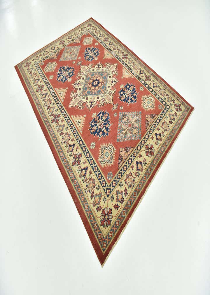 6' 3 x 8' 7 Hand Knotted Kazak Rug