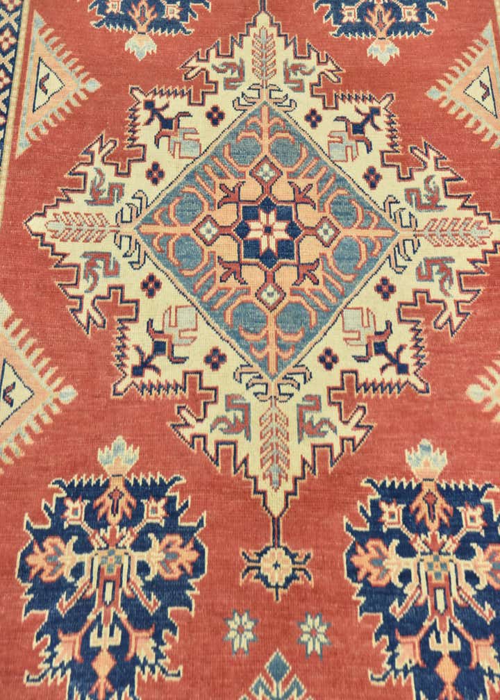 6' 3 x 8' 7 Hand Knotted Kazak Rug