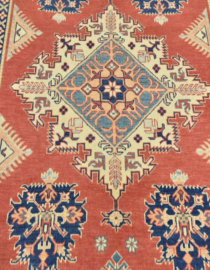 Detail image of 6' 3 x 8' 7 Hand Knotted Kazak Rug
