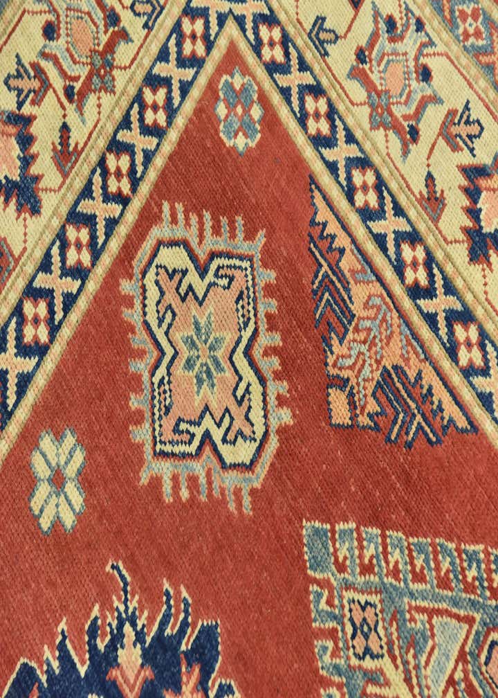 6' 3 x 8' 7 Hand Knotted Kazak Rug