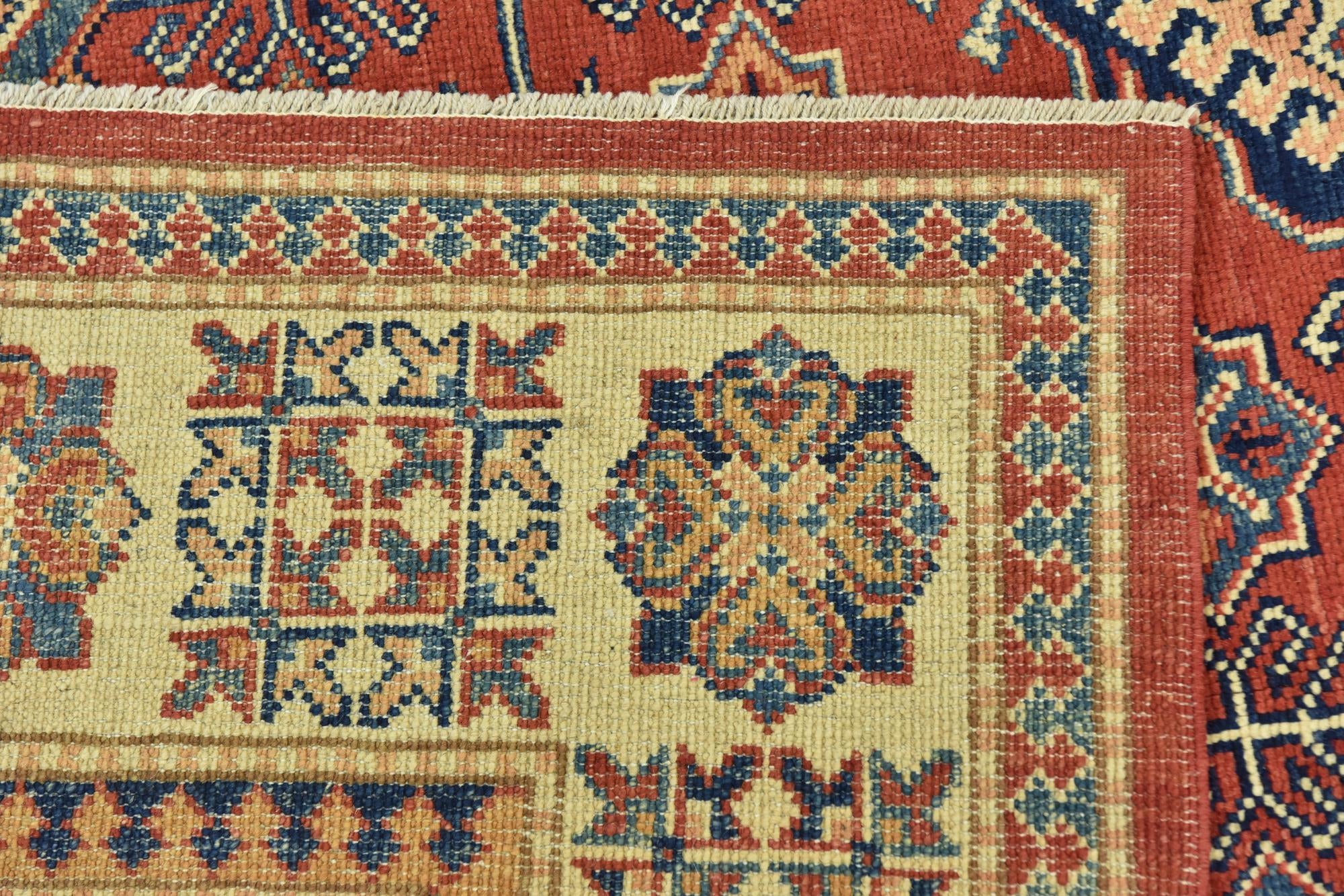 5' 10 x 8' 9 Hand Knotted Kazak Rug
