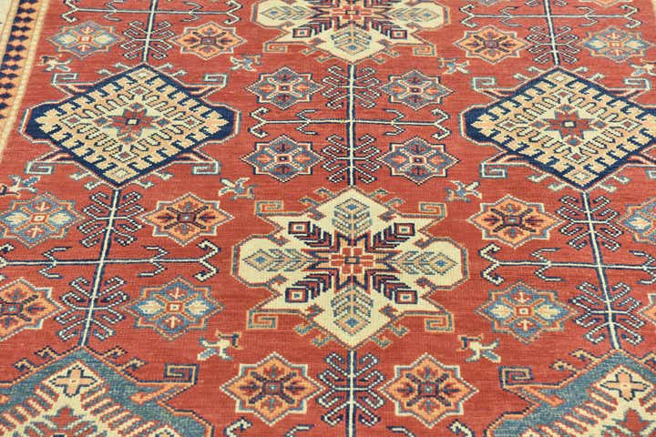 5' 10 x 8' 9 Hand Knotted Kazak Rug