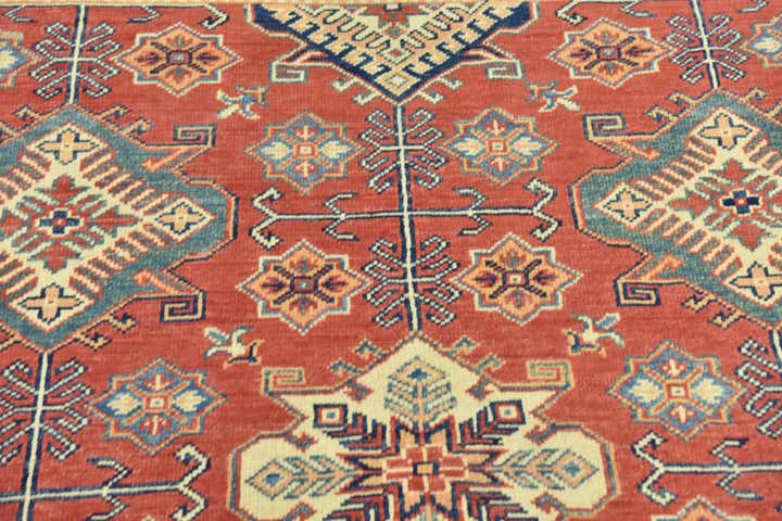 5' 10 x 8' 9 Hand Knotted Kazak Rug