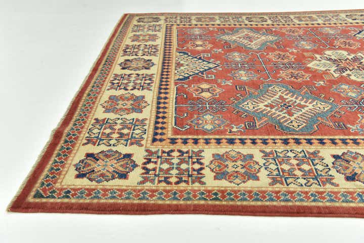 5' 10 x 8' 9 Hand Knotted Kazak Rug