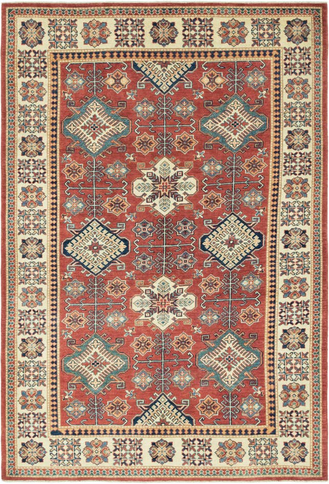 Detail image of 5' 10 x 8' 9 Hand Knotted Kazak Rug