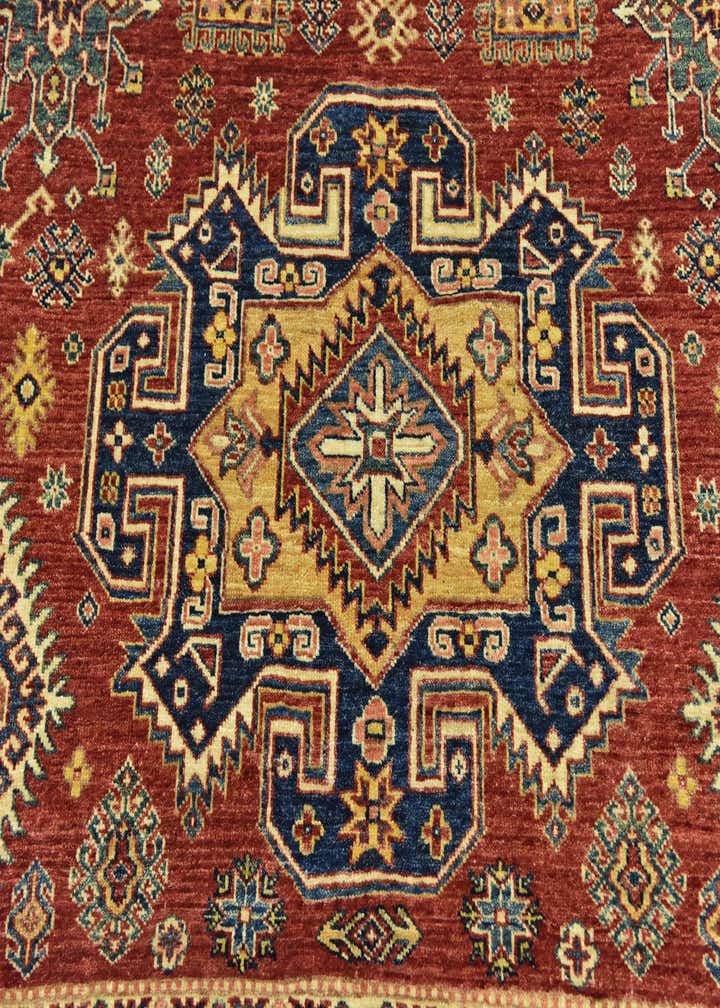 6' 3 x 9' 6 Hand Knotted Kazak Rug