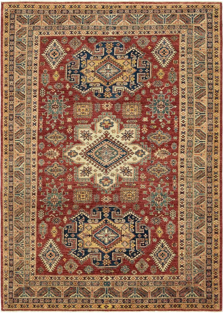 6' 3 x 9' 6 Hand Knotted Kazak Rug