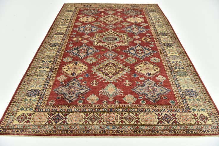 Detail image of 7' 1 x 9' 9 Hand Knotted Kazak Rug