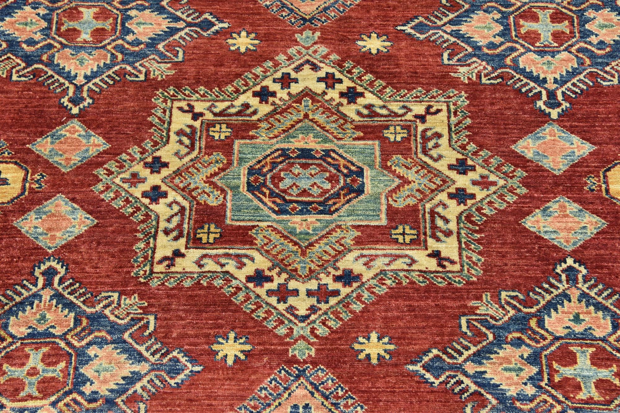 7' 1 x 9' 9 Hand Knotted Kazak Rug
