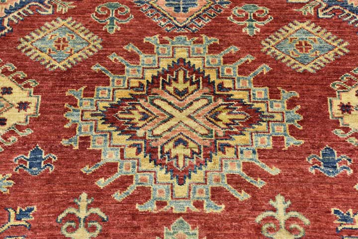 7' 1 x 9' 9 Hand Knotted Kazak Rug