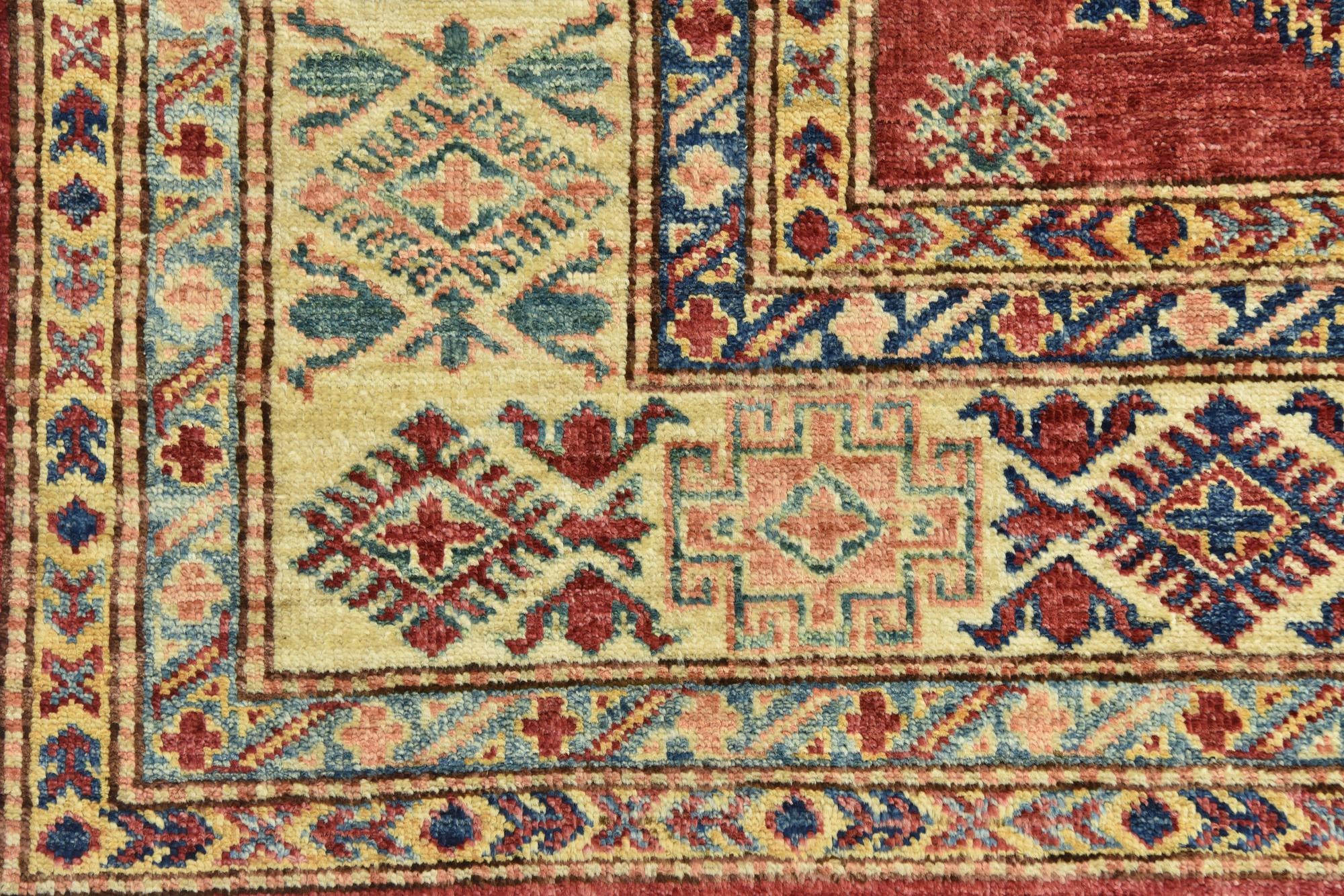 7' 1 x 9' 9 Hand Knotted Kazak Rug
