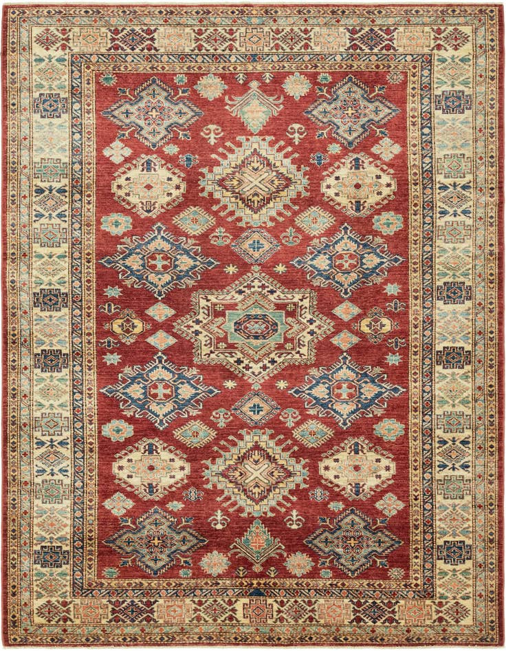 Detail image of 7' 1 x 9' 9 Hand Knotted Kazak Rug